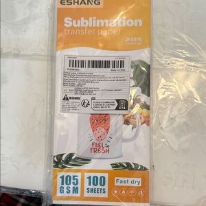 Eshang Sublimation Transfer Paper - 3.7”x 8.5”